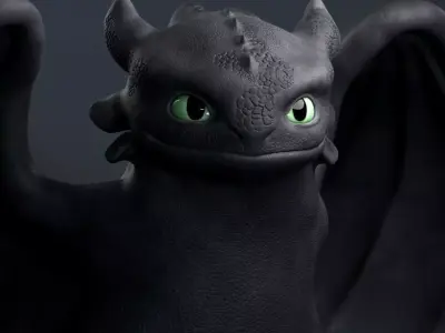 Toothless - How to train your dragon 3D print model