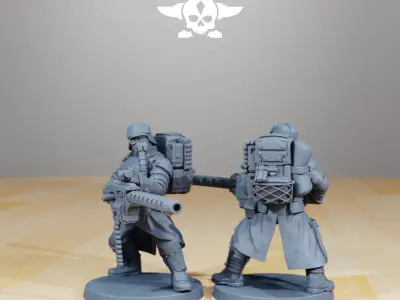 GrimGuard Armored Squad 3D print model