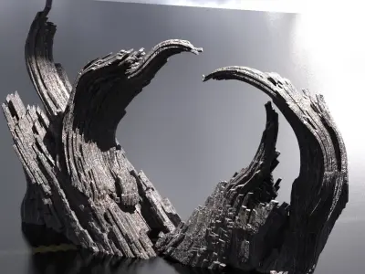 Winding witches mountain 3D model