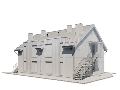Cottage V3 3D model