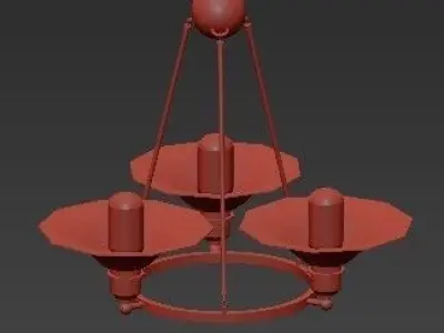 Mini Chandelier 3D model buy