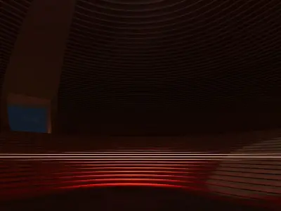 Parametric Circular Landscape 3D model