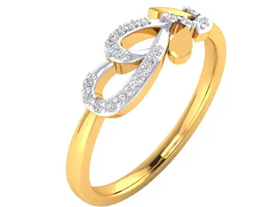  Women Ring Render 3dm STL MTL SLC JCD OBJ FBX Details 3D print model 43