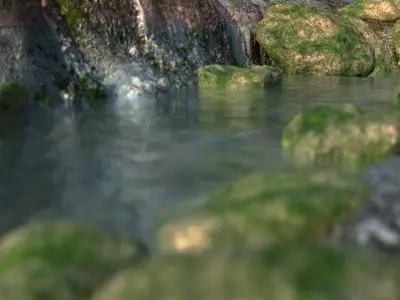 REALISTIC NATURE RIVER PROJECT  3D model