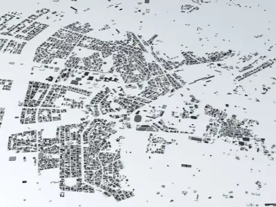 Aleppo Streets and Buildings 3D model