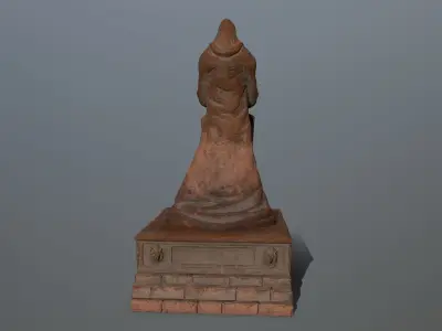 statue Low-poly 3D model