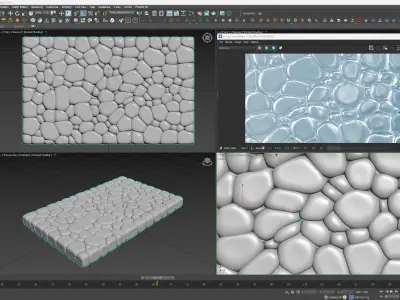 Compressed Oil Bubbles 3D model
