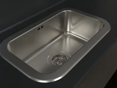 BOHOLMEN sink Ikea 47x30cm 3D model