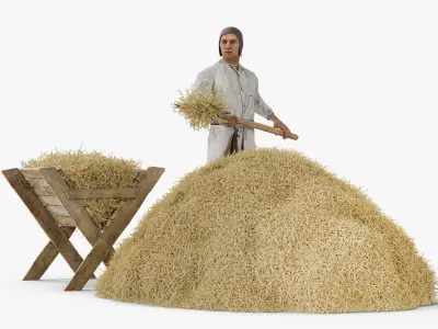  Medieval Simple Man Working 