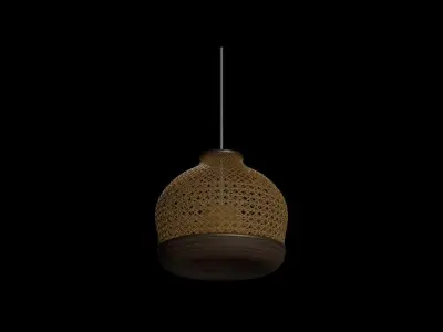 Bamboo Pendant Lamp Free 3D model