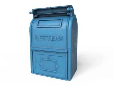 Mailbox Low-poly 3D model