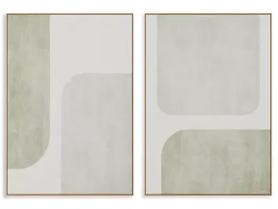 Abstract Painting Frame set 3D model 833