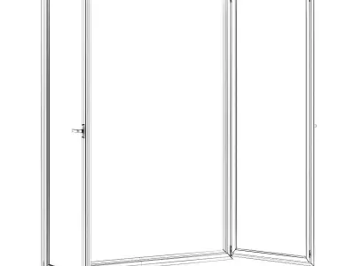 Metal Window 1894mm x 2360mm 3D model