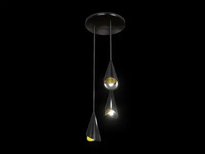 Modern Chandelier Low-poly 3D model purchase