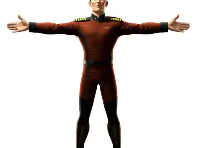 Starfleet Officer Uniform model pack Low-poly 3D model