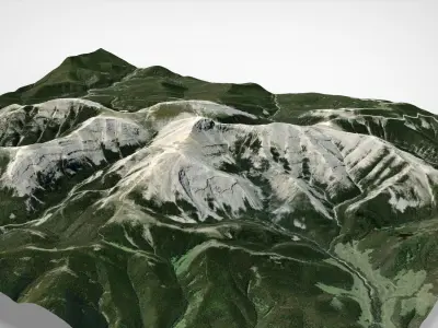 Moose Mountain  Bragg Creek Alberta 3D model