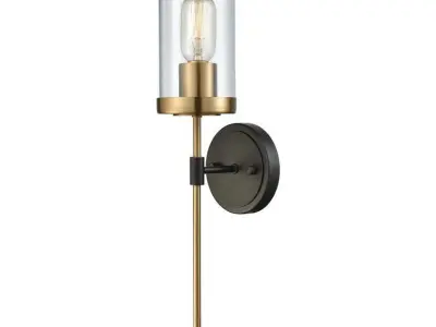WS Antares Light Oil Rubbed Bronze Satin Brass Wallchiere 3D model