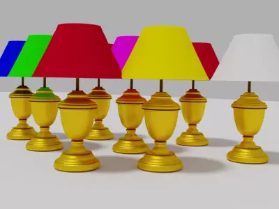 Urn Lamp Free 3D model