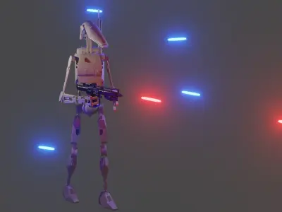 Star Wars B1 Battle Droid 3D model