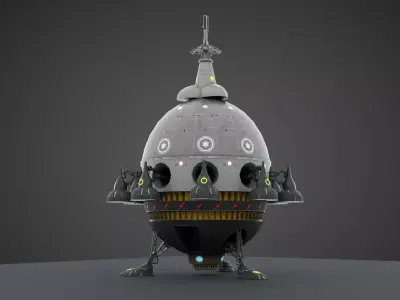 SciFi Spaceship 3D model