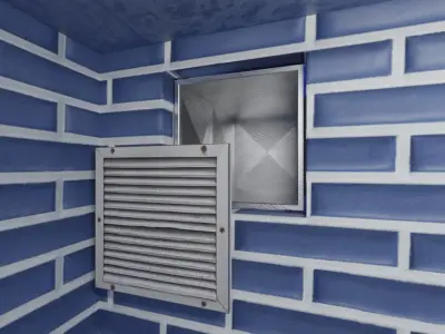 Public Restroom Assets Low-poly 3D model