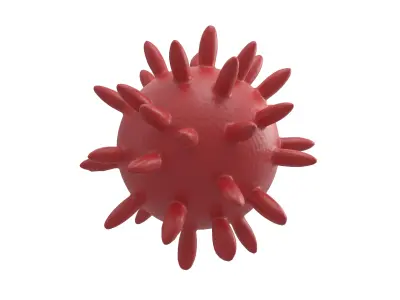 Virus v4 002 Low-poly 3D model