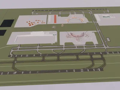 3D Airport-Airport 3D model