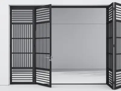 Aluminium door 53 3D model