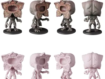 STL printable - Stranger Things 5 Characters - textured GLBs  3D print model