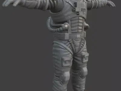 Astronaut Spacesuit 3D Model 3D model