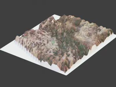 Arizona State Low-poly 3D model