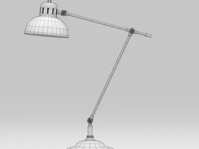Industriel old tablelamp 3D model