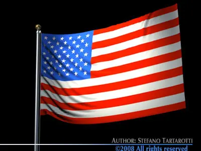 Flag Usa 3D model