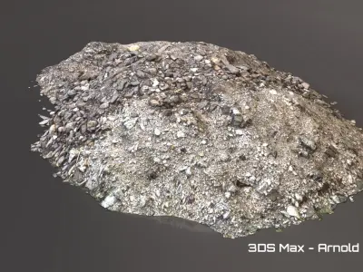 Debris - Stones Low-poly 3D model