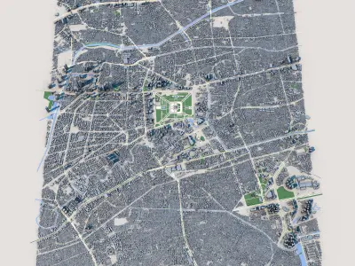 Jakarta City Indonesia 3D model