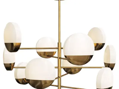 Perla Chandelier 10 Low-poly 3D model