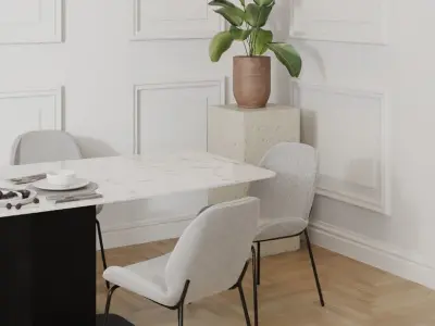 Dining Set 03 3D model