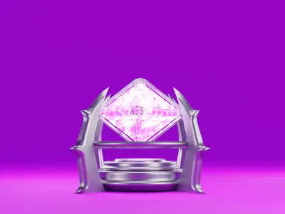 Abstract crystal Low-poly 3D model