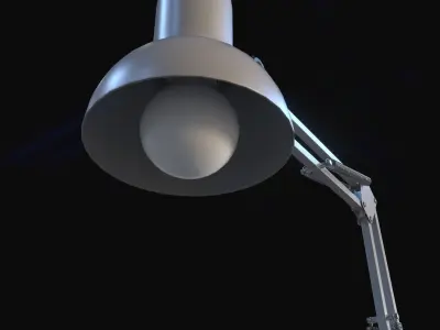 Desk Lamp Low-poly 3D model 17
