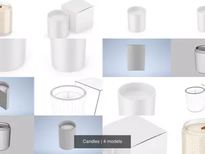 Candles 3D Model Pack