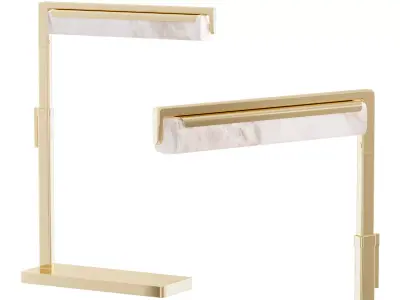 Audubon Alabaster Task Table Lamp 3D model