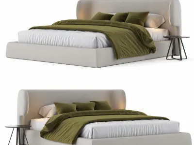 Bed and sofa  10  model 3D Model Pack