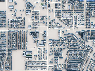 Gilbert City Arizona USA 3D model