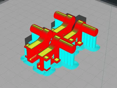 Shower Door Hinge 3D print model