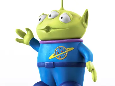 Toy Story Alien Low-poly 3D model