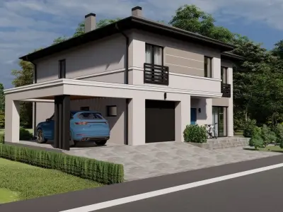 modern Residential house  3D model