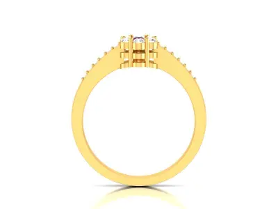 Women Ring  Render 3dm STL OBJ FBX Details 3D print model 46