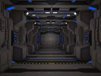 Sci Fi Corridor  3D model