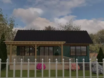 Villa house 3D model 33