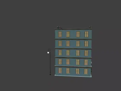 Old Victorian hotel  3D model